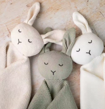 Super soft 100% Muslin Organic Cotton Bunny